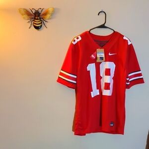 NWT Nike Ohio State Buckeyes Marvin Harrison Jersey, medium, red and white